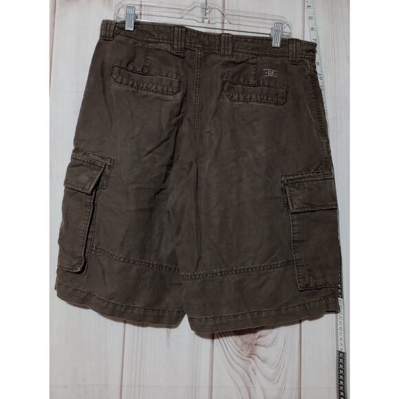 Gap Cargo Shorts Mens 34 Linen Blend Loose Fit Utility Pockets Summer Lightweigh - Picture 3 of 6